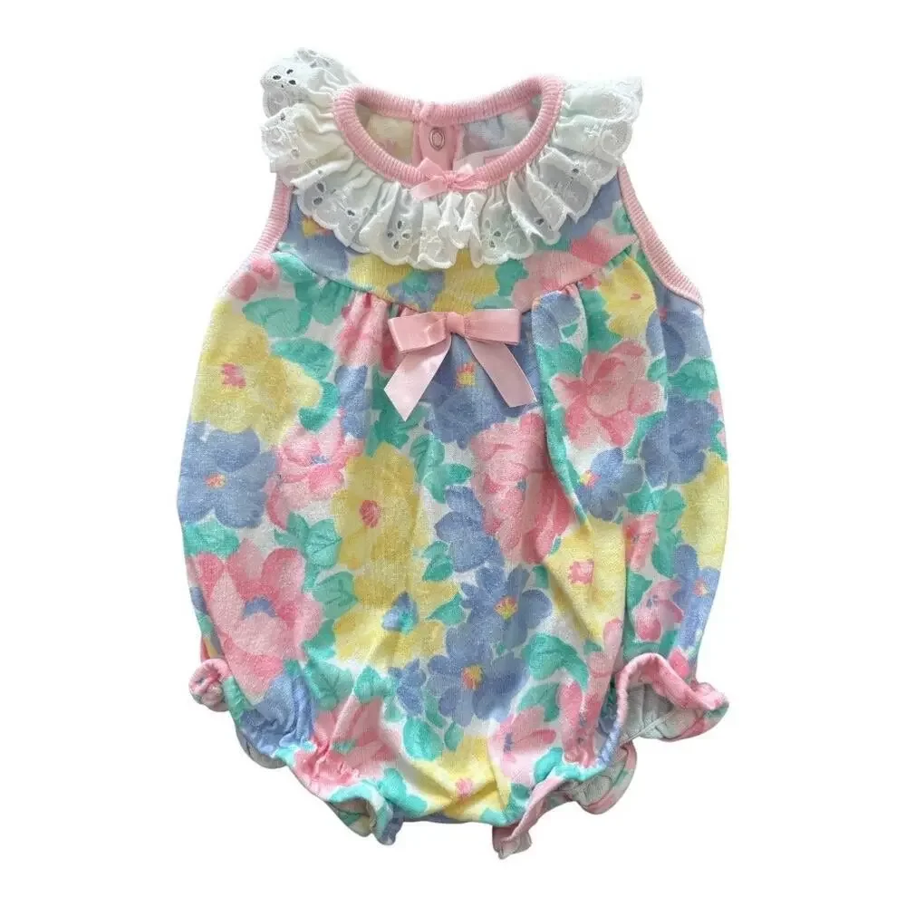 Buster Brown 90’s Floral Bubble Romper